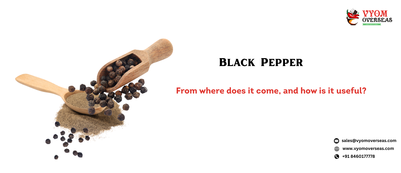 Black Pepper From where does it come, and how is it useful