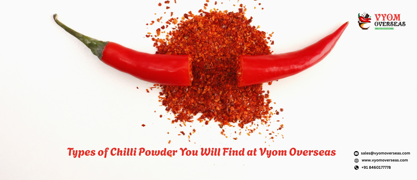 Types of Chilli Powder You Will Find at Vyom Overseas